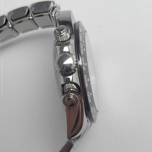 New 39mm <b>Men</b> Quartz Chronograph <b>Watch</b> Arabic Numeral Markers Solid Steel Case Bracelet Sapphire Glass VK63 Movement - Product Image 5