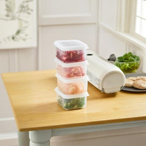 Kitchen Microwave Refrigerator <b>Plastic</b> Box With Lids Stackable Transparent Reusable Airtight <b>Food</b> <b>Container</b> Storage Set - Product Image 6