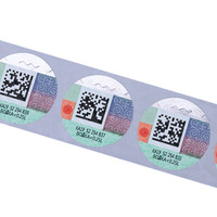 Kustom tren baru stiker laser holografik antipemalsuan label untuk produk kelas atas