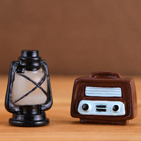 Maison de poupée artisanale 3D rétro avec modèle d'objets anciens nostalgiques, artisanat en résine, micro-paysages, ornements miniatures, accessoires de décoration
