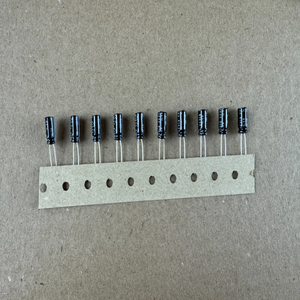 Nuovi Condensatori Radiali Nichicon KL 0.22 uf 50v Originali Pronti per la Spedizione, 10 Pezzi, 2016 0.22uf Bassa Perdita UKL .22 - Product Image 1
