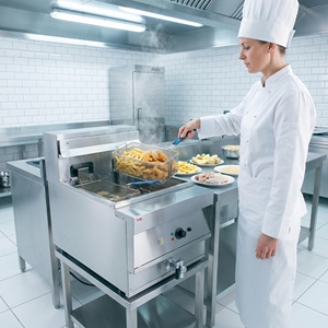 <span class=keywords><strong>Friteuse</strong></span> électrique professionnelle en acier inoxydable OUTE OT-28-BB 9kW 380V Multi-prises (US/UK/EU) - Product Image 4