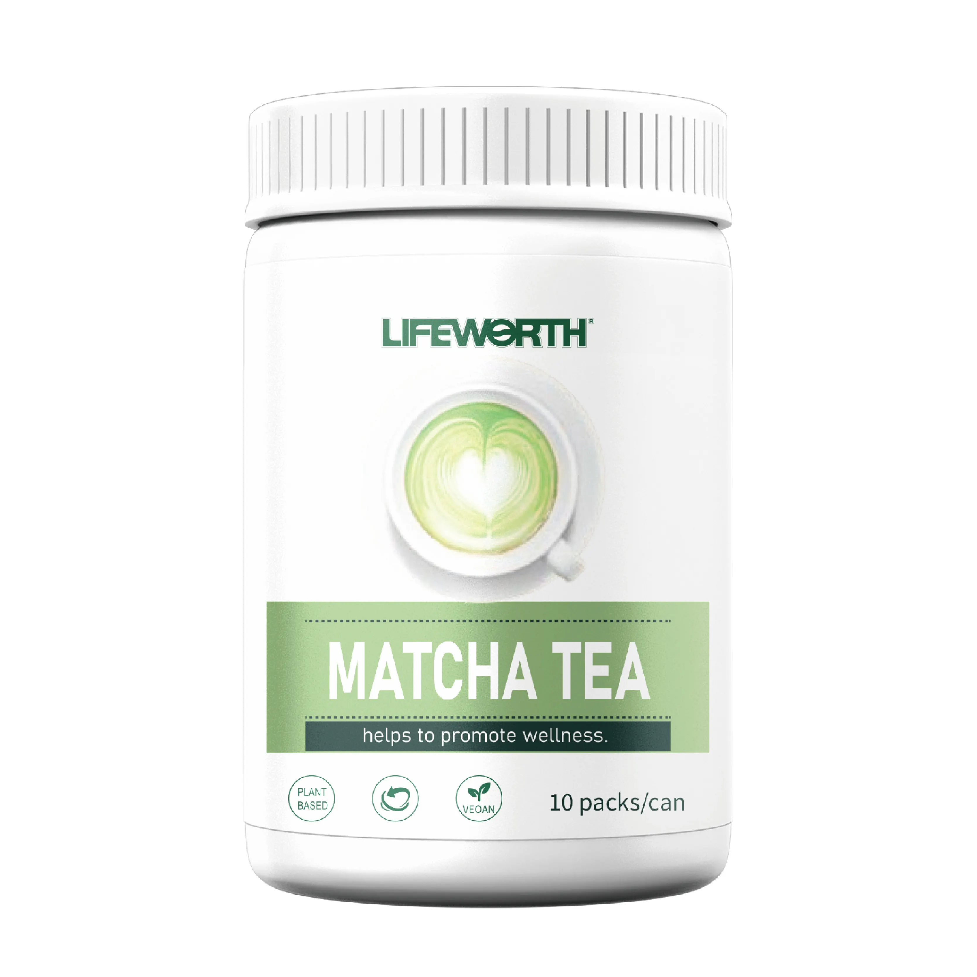 LIFEWORTH private label organic green tea matcha powder