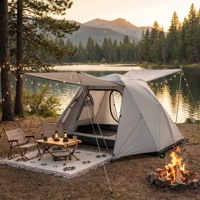 Tente de camping professionnelle pour une personne, quatre saisons, pour le camping, la randonnée, la randonnée pédestre, 1 à 2 personnes, tissu imperméable et respirant