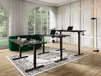 NOUVEAU Bureau assis-debout électrique intelligent moderne en métal pliable à moteur unique 2026 avec hauteur réglable pour le bureau