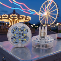 Nouvelle Arrivée : Lumières LED RGBW 24V 65mm à Circuit Imprimé Remplaçable IP65 en Matériau PC pour Manèges de Parc d'Attractions, Éclairage Ponctuel à CRI Élevé