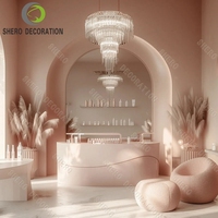 Mobilier d'intérieur de salon de beauté personnalisé comptoir de réception salon de luxe réception de congrès comptoir de réception de salon de beauté