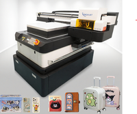 XP600 Printer UV DTF, desain Digital A3 rol otomatis 60/90cm stiker laminasi dengan tinta UV 1 tahun diskon harga panas