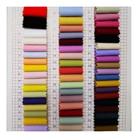 Tissu en mousseline de soie sergé 100 polyester, 50 pièces, bon marché, teint, 80D, 125gsm, vente en gros
