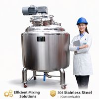 50L 100L 150L 200L 300L Dubbeljasje Mengtank Hoge Shear Homogenizer Shampoo Mengtank
