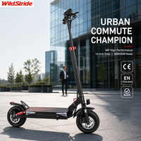 Scooter électrique tout-terrain robuste, charge maximale 150 kg, grandes roues, idéal pour les grands hommes et pour une utilisation masculine.