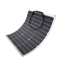 Panneau solaire monocristallin flexible 100W 150W 200W, module solaire léger et pliable pour camping-car, bateau, toit, camping