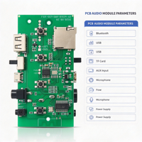 Modul PCBA Penguat Audio Stereo HiFi Papan Penerima Nirkabel untuk Pembuatan Speaker DIY