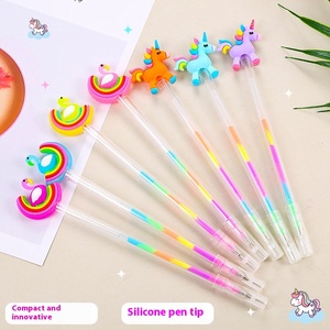 Surligneur Multicolore Créatif pour Étudiants, Stylo Gel Couleur Flamant Rose Mignon, Stylo Craie Lumineux Licorne, Pointe en Plastique Largeur d'écriture 0,5 mm - Product Image 1