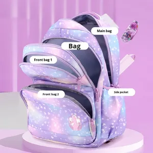 Sac à dos roulant pour l'école primaire avec logo personnalisé de haute qualité sac d'école à roulettes pour enfants pour garçons et filles élèves de la 3e à la 6e année - Product Image 4