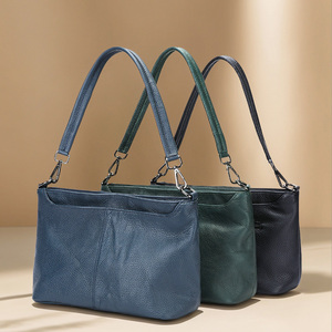 Nouveau Sac à Bandoulière Tendance en Cuir de Vachette Pleine Fleur, Sac Croisé en Cuir Véritable, Sac Cosmétique et de Transport pour Femme - Product Image 2