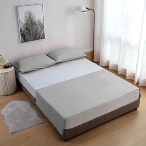 Sábana Individual Antiestática y Transpirable para Cama Plana, Moderna, con Bordado, 400 Hilos, de Algodón Ecológico para Hotel - Product Image 1