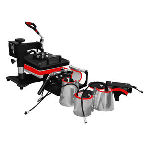 Vivohome Upgraded Transfer Craft <span class=keywords><strong>Pro</strong></span> Express Vevor <span class=keywords><strong>Machine</strong></span> de presse à chaud numérique 7 en 1 pour sublimation de t-shirts et gobelets, 11 en 1 - Product Image 4