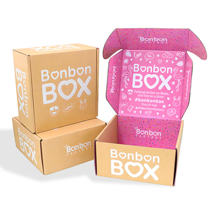 Custom Logo Pink Postal <strong>Carton</strong> <strong>Box</strong> Mailing Cardboard <strong>Corrugated</strong> Shipping Packaging <strong>Box</strong> for Small Business - Product Image 6
