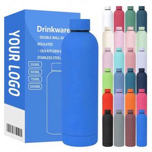 Bouteilles isothermes à double paroi avec logo personnalisé, 350 ml, 500 ml, petite ouverture, en acier inoxydable, bouteille d'eau de sport pour les voyages - Product Image 6