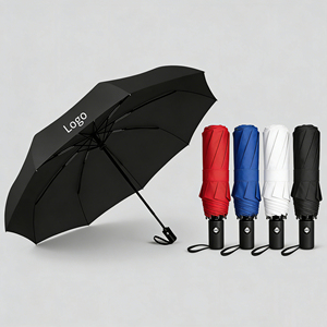 Bulk Umbrellas Custom Green Designer Umbrella Printing Logo Wood Handle Portable <b>Car</b> Automatic Manual Compact Travel Umbrella - Product Image 3