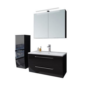 <span class=keywords><strong>Meuble</strong></span> de salle de bain en PVC noir brillant <span class=keywords><strong>pour</strong></span> <span class=keywords><strong>WC</strong></span> flottant <span class=keywords><strong>meuble</strong></span> de salle de bain - Product Image 1