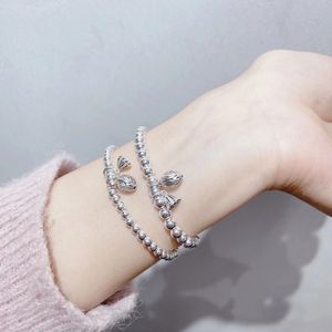 Bracelet à perles rondes en argent Sterling S925, avec breloque en graines de Lotus, cadeau pour femmes, Style japonais et coréen - Product Image 5