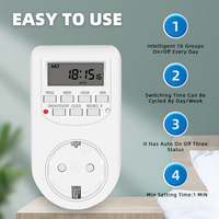 Mini Digital Timer Switch LCD-Anzeige 12/24 Stunden wöchentlich programmier bare Timing-Buchse EU UK US Plug Outlet Küchengeräte AL-06