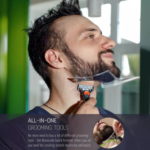 Strumento per Modellare la Barba con Logo Personalizzato, con Sagoma e Rifinitore per una Mascella Simmetrica, per Barba a Zibetto, Baffi e Basette - Product Image 3
