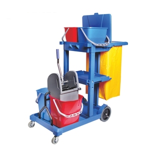 Chariot <span class=keywords><strong>de</strong></span> <span class=keywords><strong>nettoyage</strong></span> multifonctionnel pour hôtel, capacité <span class=keywords><strong>de</strong></span> 500 lb, 4 roues, <span class=keywords><strong>nettoyage</strong></span> des chambres des clients, dédié à l'hygiène - Product Image 3