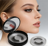 Kit de faux cils magnétiques à marque privée avec eye-liner et mascara magnétiques - Kit de cils sans colle pour la vente en gros OEM/ODM