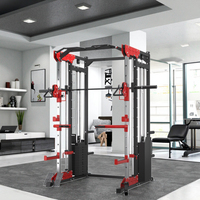 Máquina Smith de Acero para Fisicoculturismo, Entrenamiento de Fuerza y Ejercicios de Dominadas para Gimnasio