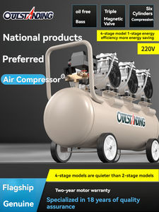 एयर कंप्रेसर औद्योगिक ग्रेड 220v बड़े मूक स्प्रे पेंट विशेष बिजली पंप एयर कंप्रेसर - Product Image 3