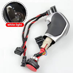Pomello del cambio auto in alluminio con manico in pelle cambio elettronico per VW Golf Mk6 MK7 B7 Passat <span class=keywords><strong>CC</strong></span> Skoda Octavia Polo SEAT LEON - Product Image 6