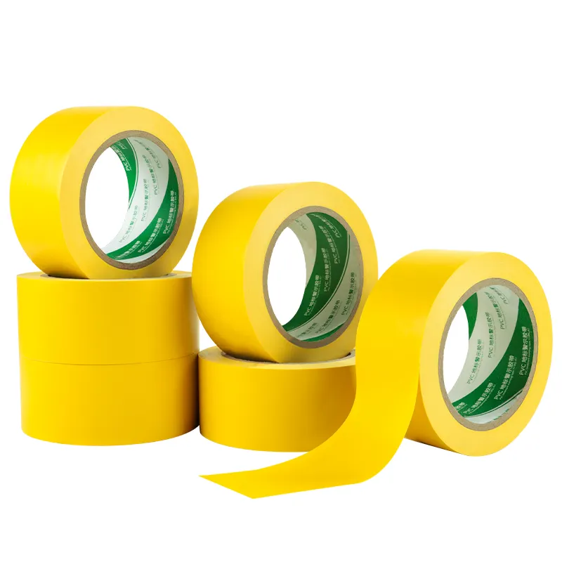 YOU JIANG PVC High visibility durable floor tape yellow colored printing adhesive floor tape for safety marking