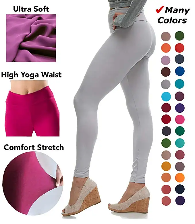 Leggings de yoga extensibles pour femmes, jersey doux, longueur personnalisable,