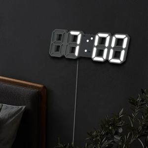 2024 Corea N. <span class=keywords><strong>Orologio</strong></span> Sveglia Digitale LED 3D Bianco <span class=keywords><strong>da</strong></span> Parete/<span class=keywords><strong>Tavolo</strong></span> con 3 Livelli di Luminosità, Decorazione Moderna per la Casa - Product Image 6