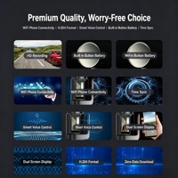 Caméra de tableau de bord pour voiture AUTO MOBILE 1080P 512 Mo avec double objectif, enregistreur vidéo 48 heures, WiFi 5G T60 Chenming, vision nocturne