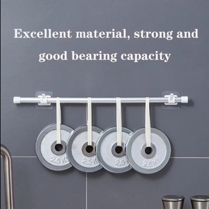 Ganci da Parete in Plastica Creativi con Forte Suzione <span class=keywords><strong>per</strong></span> Conservazione Domestica, Supporto <span class=keywords><strong>per</strong></span> Aste e Bastoni <span class=keywords><strong>per</strong></span> <span class=keywords><strong>Tende</strong></span> - Product Image 6