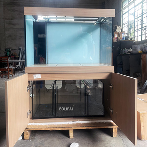 ตู้ปลาทองขนาดใหญ่แบบกำหนดเอง ฝาปิด DIY แบบแข็งและแบบโปร่ง ตกแต่งภายนอกสไตล์อินดัสเทรียล ผนังม่านบันได โรงเรือนกระจก กระจกนิรภัยแบบโซลาร์ - Product Image 3