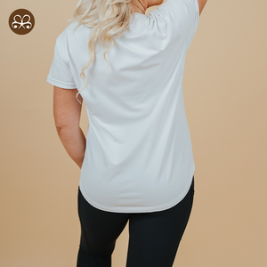 All'ingrosso Logo personalizzato abbigliamento premaman <span class=keywords><strong>da</strong></span> donna t-shirt morbida ogni giorno che allatta maniche corte - Product Image 6