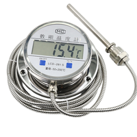 Termómetro Industrial con Sonda, Pantalla Digital, Resistente al Agua, Acero Inoxidable IP68, Precio de Fábrica, -50~+200C