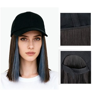 Gorra de Béisbol con Peluca Sintética Ajustable, Estilo Liso y Largo, Suave y Transpirable, para Mujer - Product Image 2