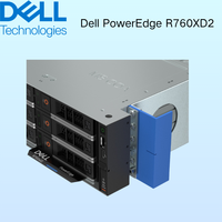 Serveur informatique haute performance Dell PowerEdge R760XD2, 16 cartes RDIMM, capacité maximale de 1,5 To pour un stockage important, serveur en rack 2U à 2 sockets R760XD2