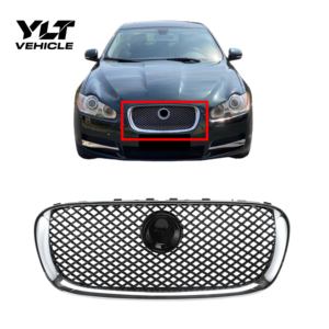 Grille de pare-chocs avant pour <span class=keywords><strong>Jaguar</strong></span> <span class=keywords><strong>XF</strong></span> 2009-2011 XFR <span class=keywords><strong>2010</strong></span>-2011, maille noire brillante, cadre chromé, référence OEM C2Z148921, <span class=keywords><strong>prix</strong></span> usine - Product Image 1
