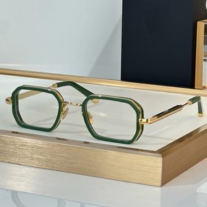 Lunettes <span class=keywords><strong>de</strong></span> <span class=keywords><strong>lecture</strong></span> optiques plates rétro <span class=keywords><strong>de</strong></span> luxe pour hommes et femmes avec protection anti-lumière bleue, monture métallique, lunettes optiques <span class=keywords><strong>de</strong></span> créateur tendance - Product Image 3