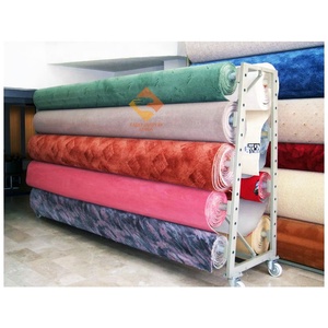 Tùy chỉnh thân thiện với môi kim loại thảm showroom đứng cho Thảm cuộn hiển thị vải chăn hình nền CuộN nhà máy bán buôn - Product Image 6