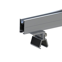 Système de montage de panneaux solaires à joint naturel en métal ondulé trapézoïdal Al6005-T5+SUS304 de l'usine Yuens