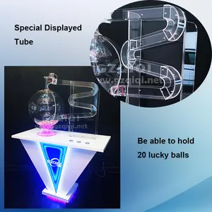 Air Mixing Balls Draw Machine For 3D 4D 5D 6D Lucky Draw Lotto Machine