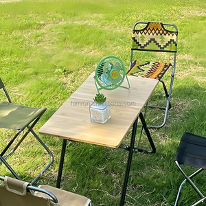 Table pliante portable en aluminium et bambou à ouverture rapide pour les voyages en voiture, l'équipement de <span class=keywords><strong>camping</strong></span>, les pique-niques et les barbecues - Product Image 2